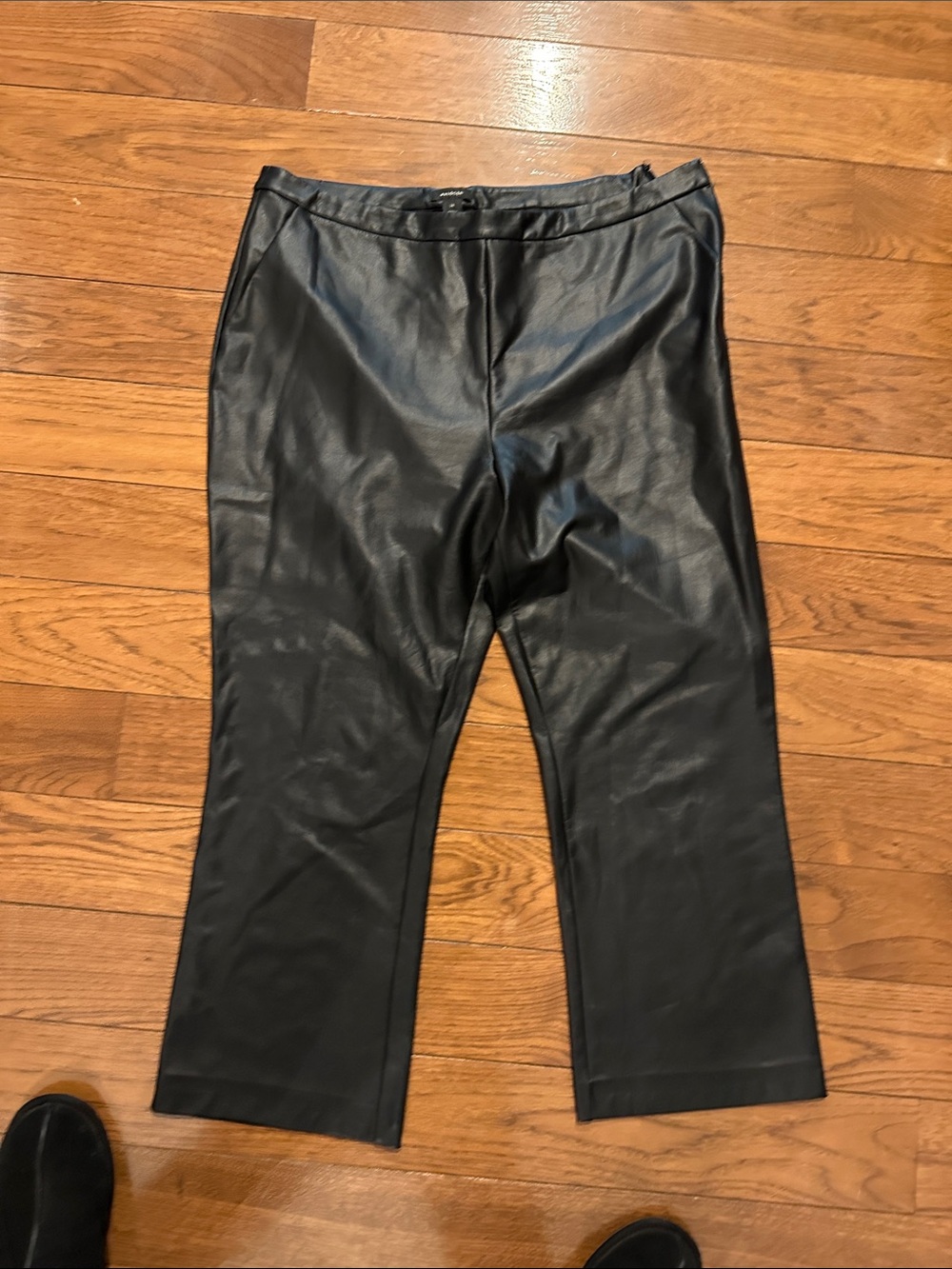 Halogen Black Faux Leather Women's Dress Pants